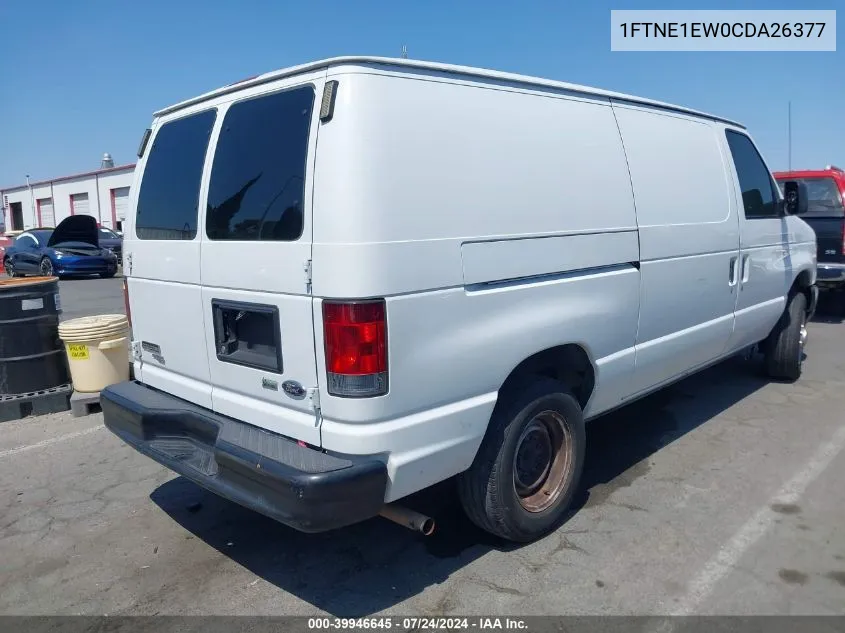 2012 Ford E-150 Commercial VIN: 1FTNE1EW0CDA26377 Lot: 39946645