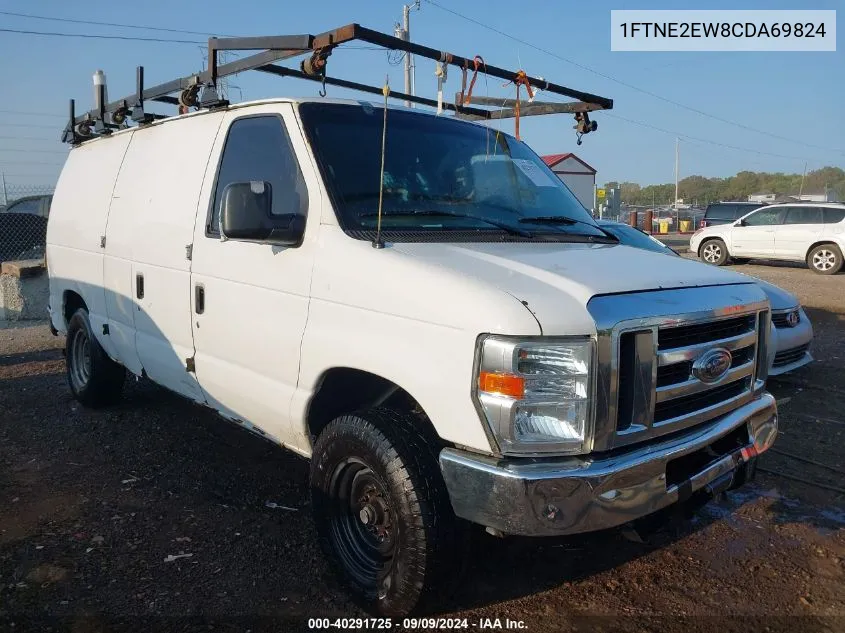 2012 Ford E-250 Commercial VIN: 1FTNE2EW8CDA69824 Lot: 40291725