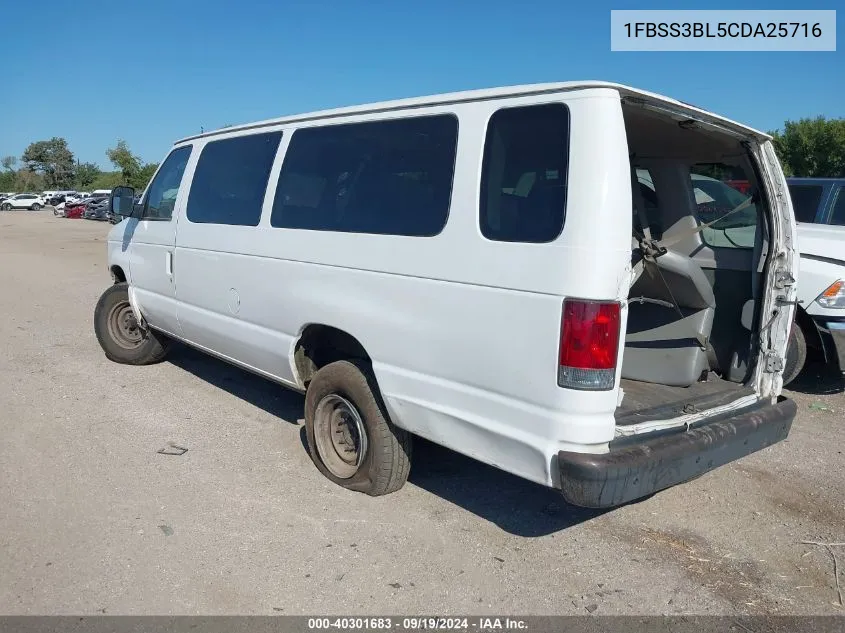 2012 Ford E-350 Super Duty Xl VIN: 1FBSS3BL5CDA25716 Lot: 40301683