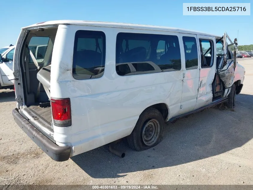 2012 Ford E-350 Super Duty Xl VIN: 1FBSS3BL5CDA25716 Lot: 40301683