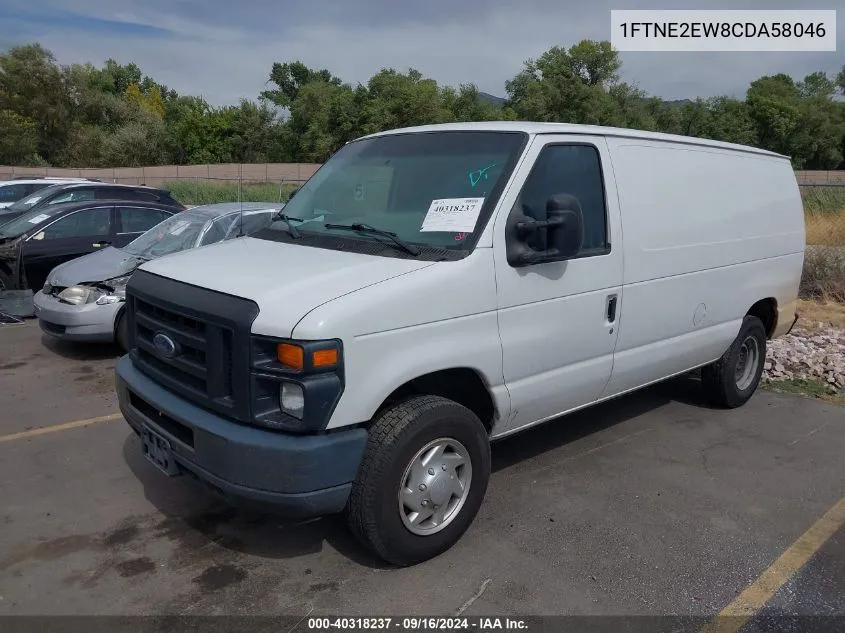 2012 Ford E-250 Commercial VIN: 1FTNE2EW8CDA58046 Lot: 40318237