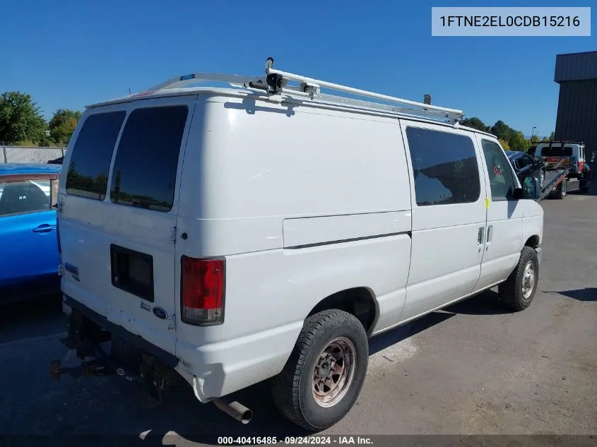 1FTNE2EL0CDB15216 2012 Ford E-250 Commercial