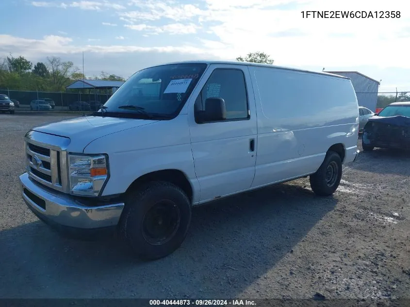 2012 Ford E-250 Commercial VIN: 1FTNE2EW6CDA12358 Lot: 40444873