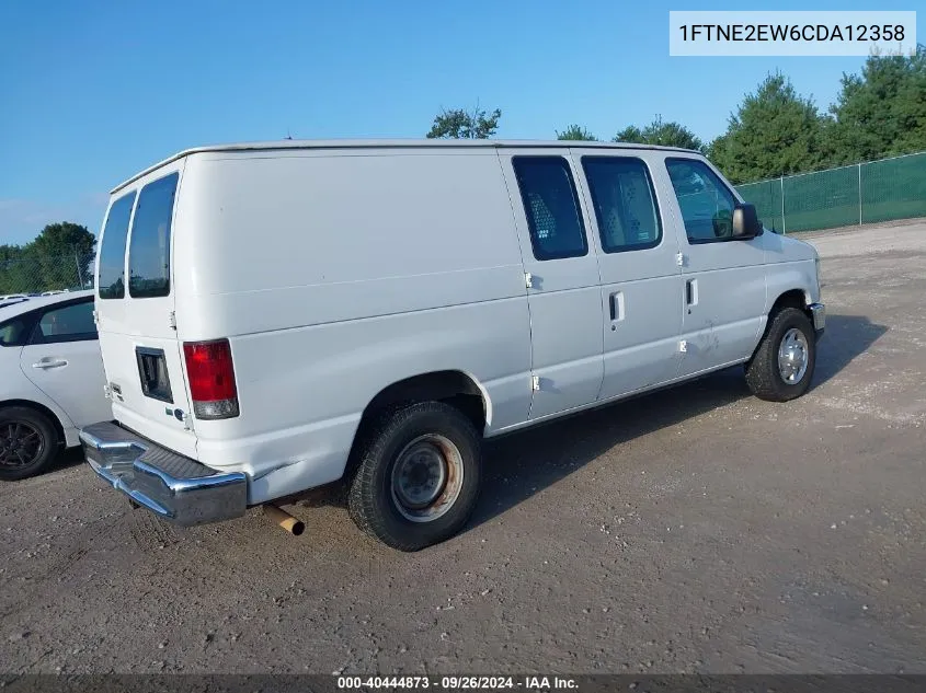 2012 Ford E-250 Commercial VIN: 1FTNE2EW6CDA12358 Lot: 40444873