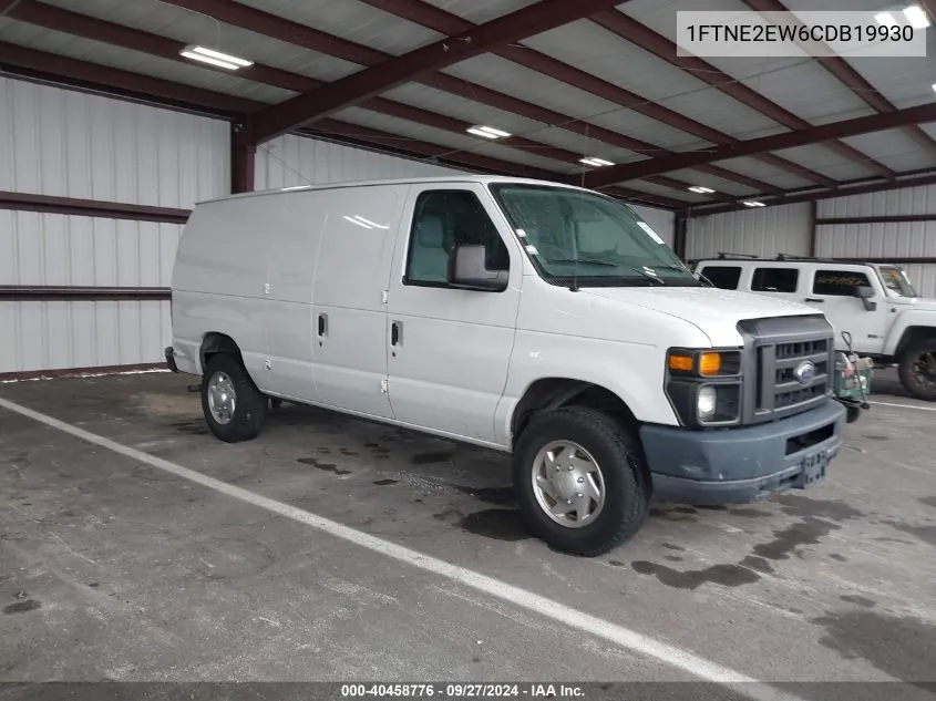 2012 Ford E-250 Commercial VIN: 1FTNE2EW6CDB19930 Lot: 40458776