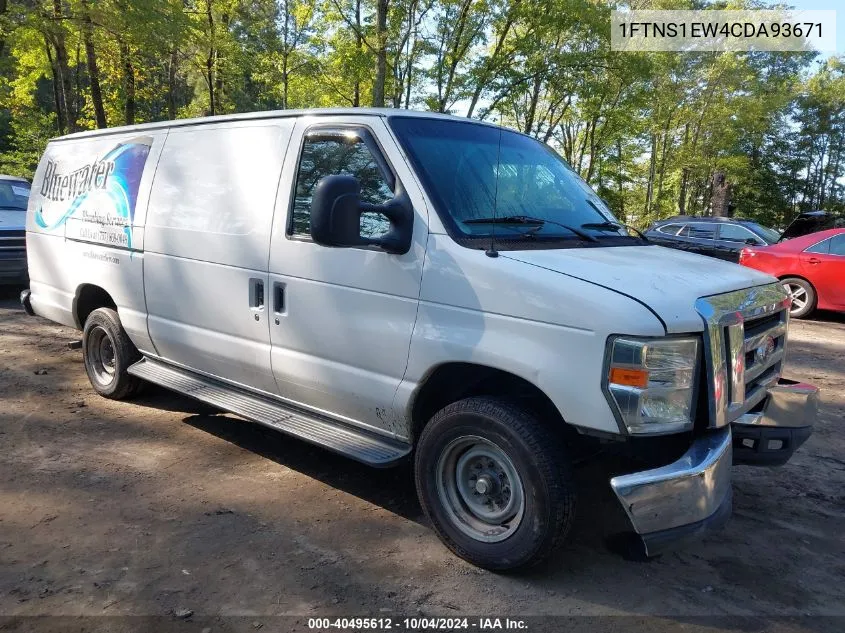 2012 Ford E-150 Commercial VIN: 1FTNS1EW4CDA93671 Lot: 40495612