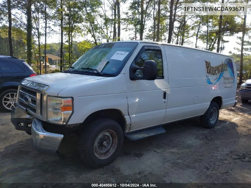 2012 Ford E-150 Commercial VIN: 1FTNS1EW4CDA93671 Lot: 40495612