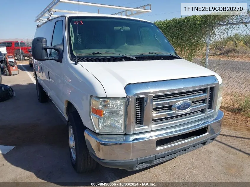 2012 Ford E-250 Commercial VIN: 1FTNE2EL9CDB20270 Lot: 40498656