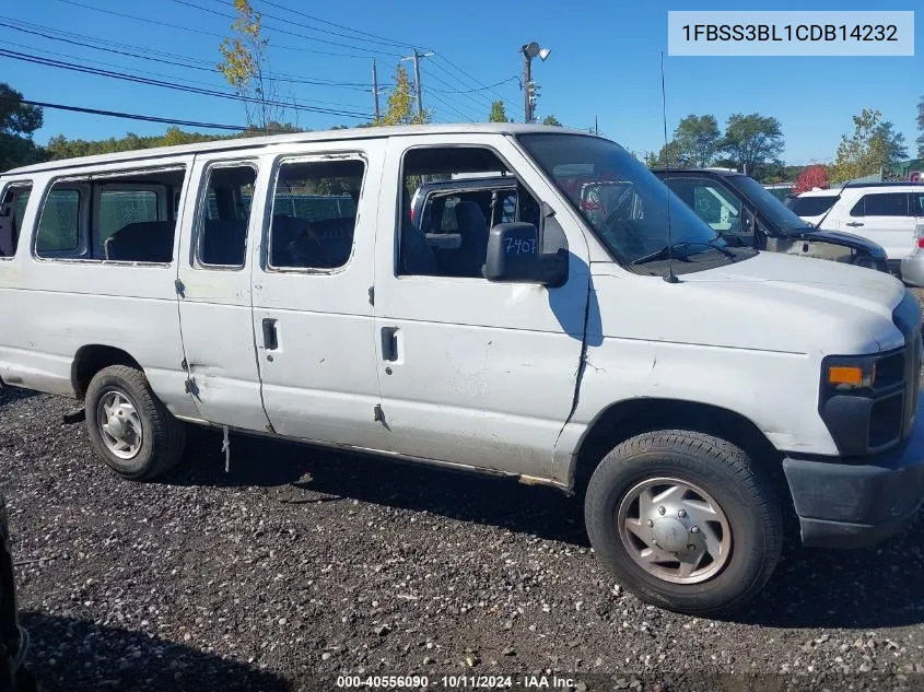 1FBSS3BL1CDB14232 2012 Ford Econoline E350 Super Duty Wagon