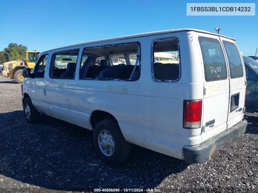 2012 Ford Econoline E350 Super Duty Wagon VIN: 1FBSS3BL1CDB14232 Lot: 40556090