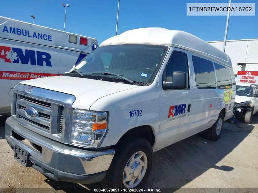 2012 Ford Econoline E250 Van VIN: 1FTNS2EW3CDA16702 Lot: 40679891