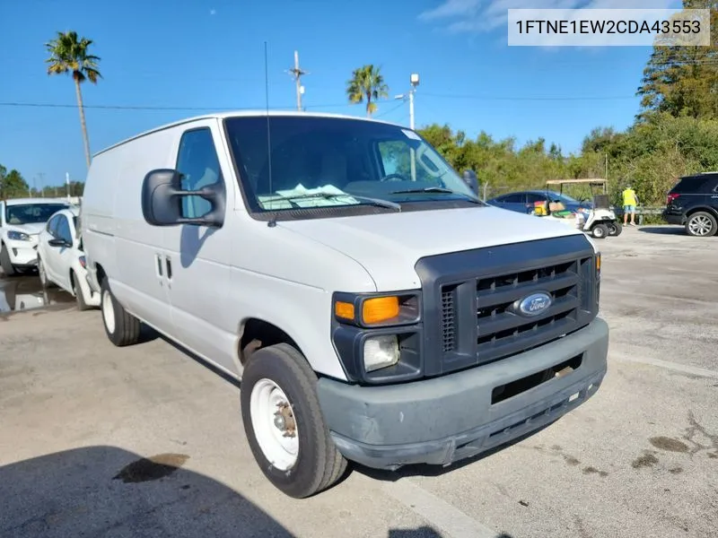 2012 Ford Econoline Commercial VIN: 1FTNE1EW2CDA43553 Lot: 40720900