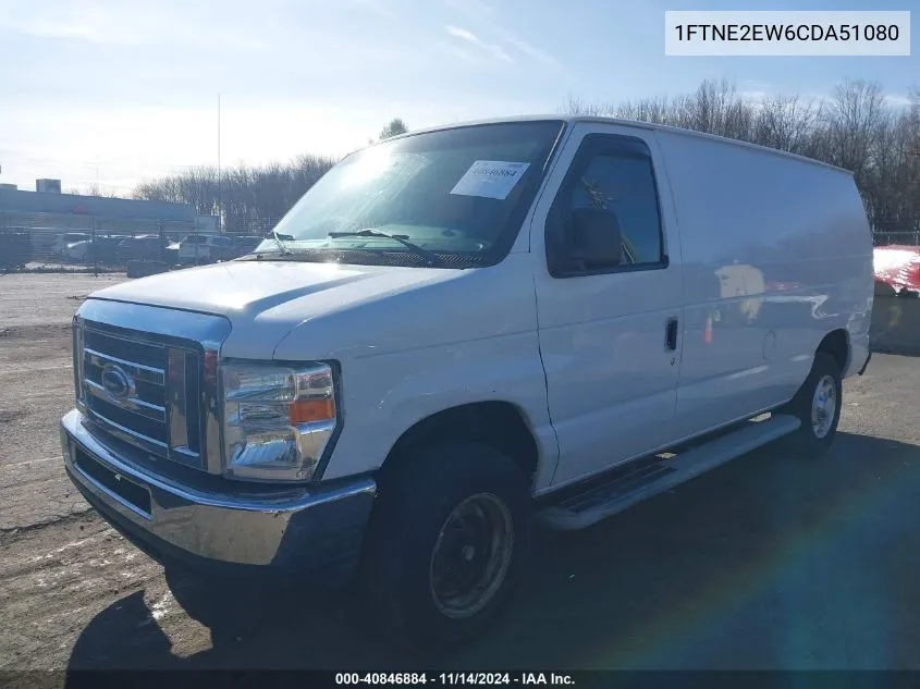 2012 Ford E-250 Commercial VIN: 1FTNE2EW6CDA51080 Lot: 40846884