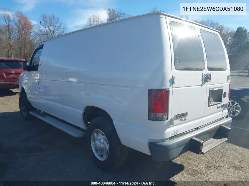 2012 Ford E-250 Commercial VIN: 1FTNE2EW6CDA51080 Lot: 40846884