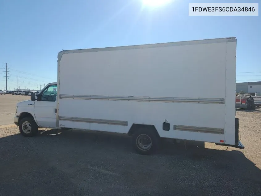 2012 Ford Econoline E350 Super Duty Ctway Van VIN: 1FDWE3FS6CDA34846 Lot: 40853543