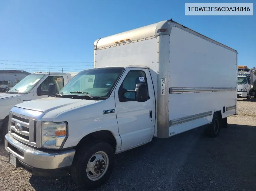 2012 Ford Econoline E350 Super Duty Ctway Van VIN: 1FDWE3FS6CDA34846 Lot: 40853543