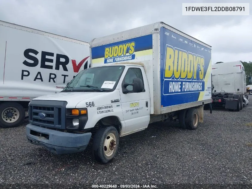 2013 Ford E-350 Cutaway VIN: 1FDWE3FL2DDB08791 Lot: 40229648