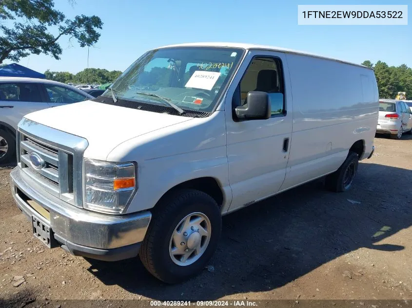 2013 Ford E-250 Commercial VIN: 1FTNE2EW9DDA53522 Lot: 40289241