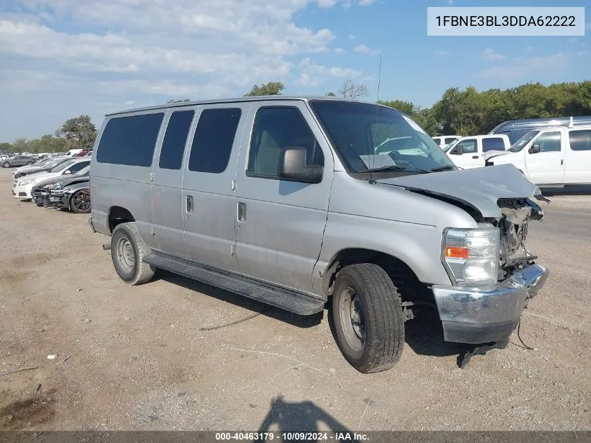 2013 Ford Econoline E350 Super Duty Wagon VIN: 1FBNE3BL3DDA62222 Lot: 40463179