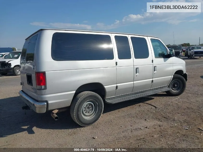 2013 Ford Econoline E350 Super Duty Wagon VIN: 1FBNE3BL3DDA62222 Lot: 40463179