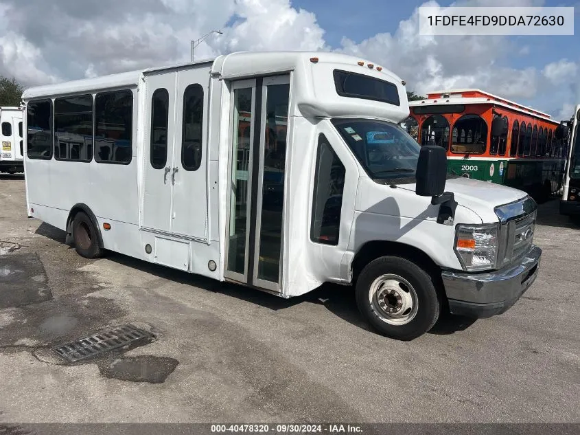 2013 Ford Econoline E450 Super Duty Cutwy Van VIN: 1FDFE4FD9DDA72630 Lot: 40478320