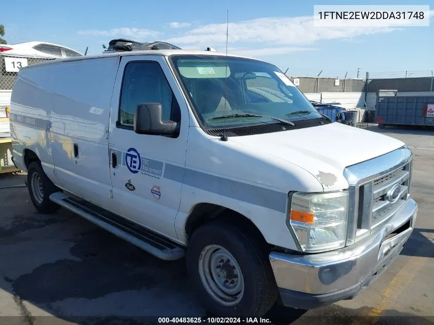 2013 Ford E-250 Commercial VIN: 1FTNE2EW2DDA31748 Lot: 40483625