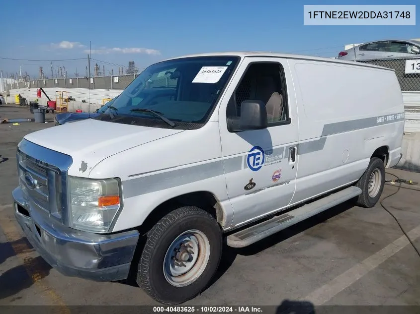 2013 Ford E-250 Commercial VIN: 1FTNE2EW2DDA31748 Lot: 40483625