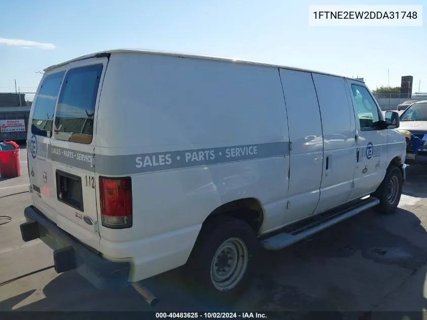 2013 Ford E-250 Commercial VIN: 1FTNE2EW2DDA31748 Lot: 40483625