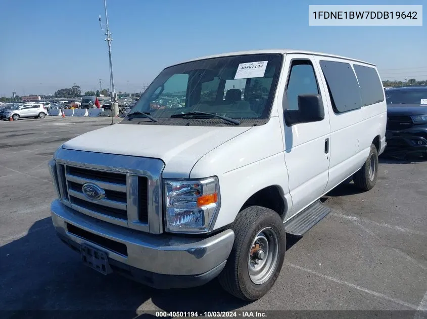 2013 Ford E-150 Xlt VIN: 1FDNE1BW7DDB19642 Lot: 40501194