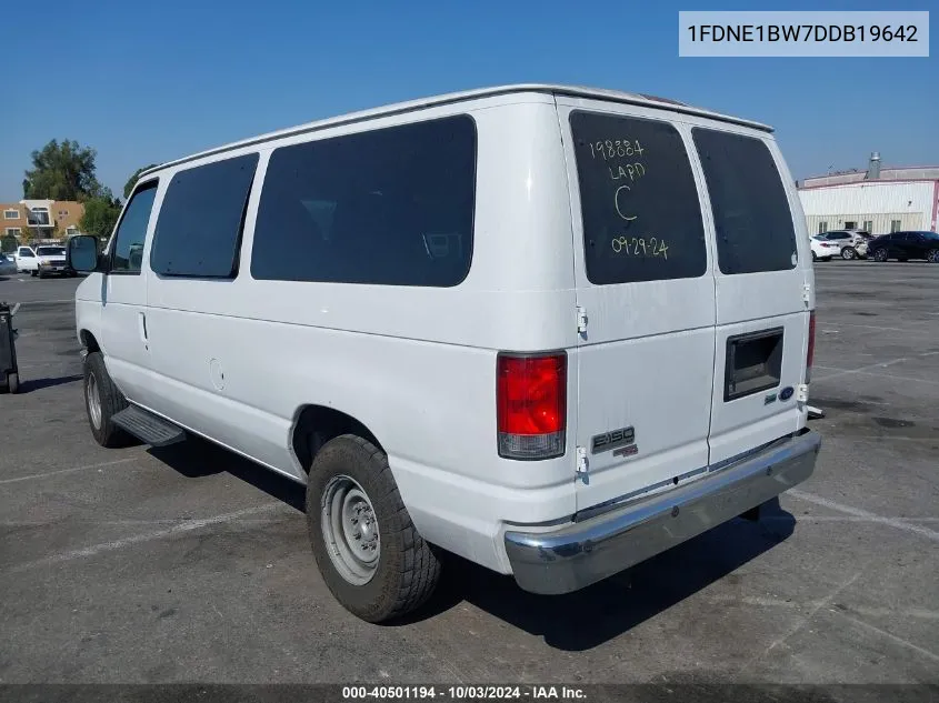 2013 Ford E-150 Xlt VIN: 1FDNE1BW7DDB19642 Lot: 40501194