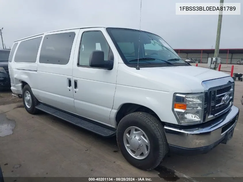 2014 Ford E-350 Super Duty Xlt VIN: 1FBSS3BL0EDA81789 Lot: 40201134