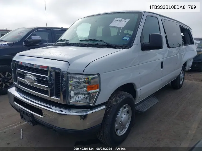 2014 Ford E-350 Super Duty Xlt VIN: 1FBSS3BL0EDA81789 Lot: 40201134