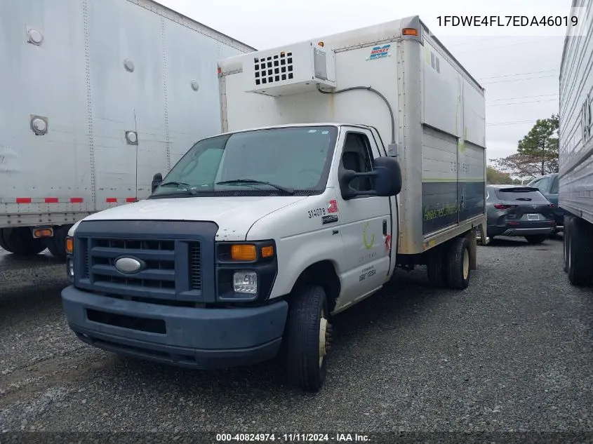 2014 Ford Econoline E450 Super Duty Cutwy Van VIN: 1FDWE4FL7EDA46019 Lot: 40824974