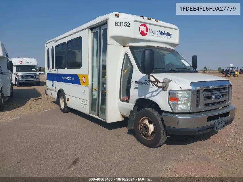 2015 Ford Econoline E450 Super Duty Cutwy Van VIN: 1FDEE4FL6FDA27779 Lot: 40563433