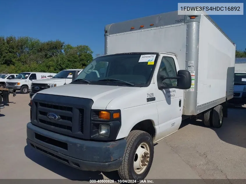 2017 Ford Econoline E350 Super Duty Ctway Van VIN: 1FDWE3FS4HDC16892 Lot: 40500828