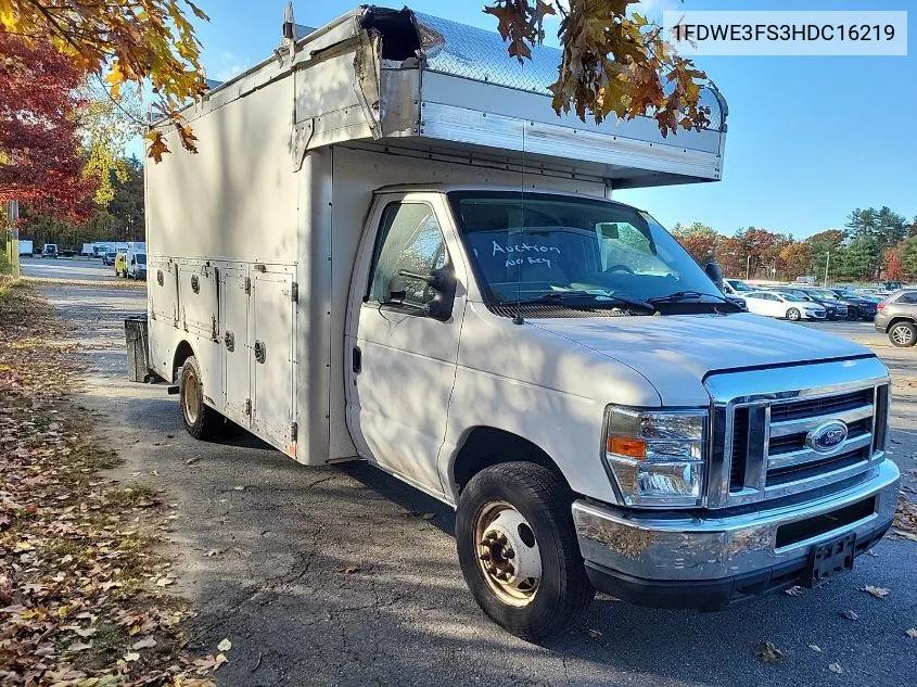 2017 Ford Econoline E350 Super Duty Ctway Van VIN: 1FDWE3FS3HDC16219 Lot: 40825365