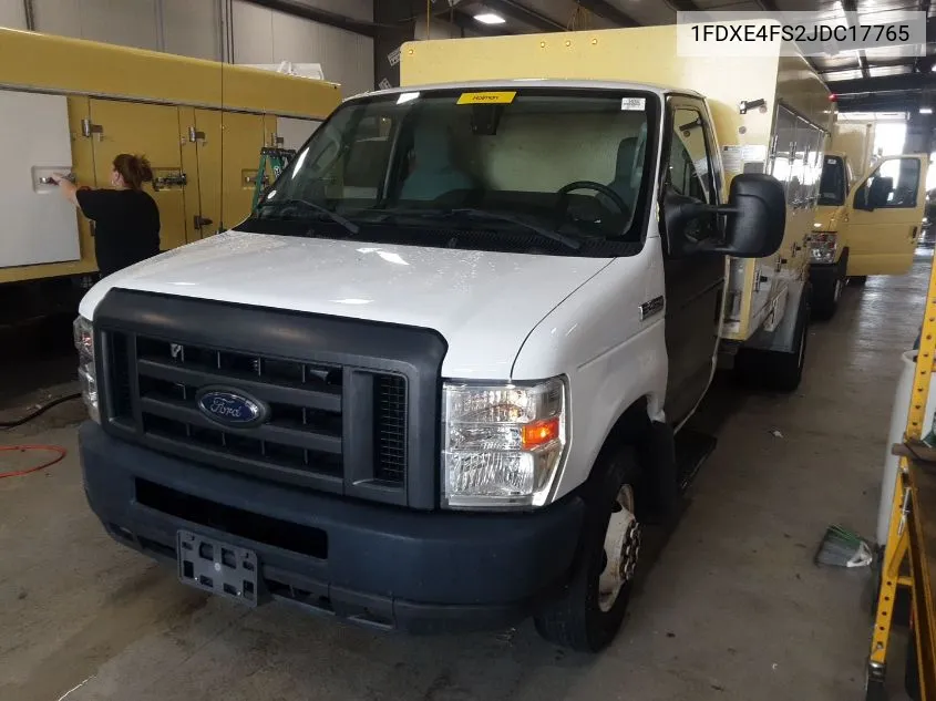 2018 Ford Econoline E450 Super Duty Cutwy Van VIN: 1FDXE4FS2JDC17765 Lot: 40522097