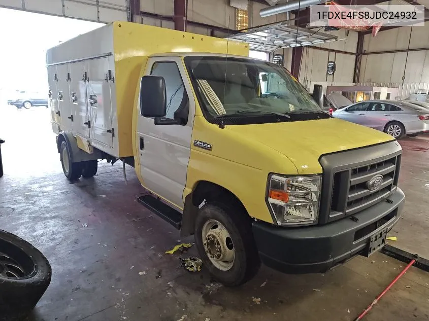 2018 Ford Econoline E450 Super Duty Cutwy Van VIN: 1FDXE4FS8JDC24932 Lot: 40559916