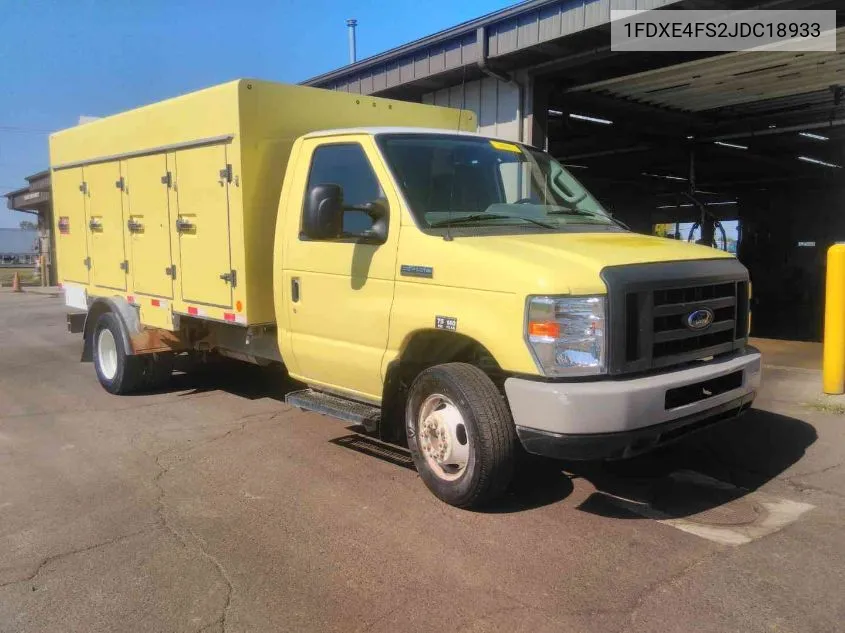 2018 Ford E-450 Cutaway VIN: 1FDXE4FS2JDC18933 Lot: 40659286