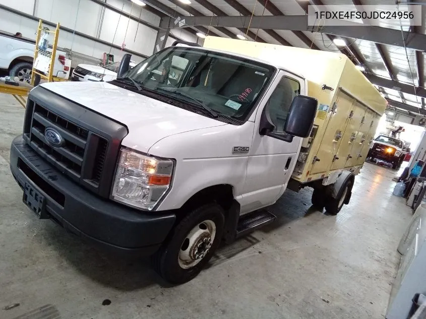 2018 Ford Econoline E450 Super Duty Cutwy Van VIN: 1FDXE4FS0JDC24956 Lot: 40667781