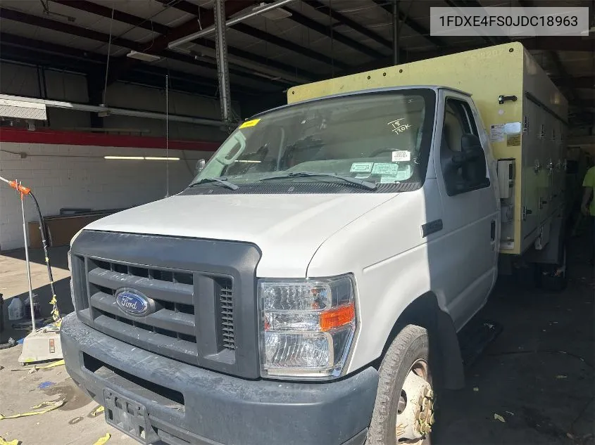 2018 Ford E-450 Cutaway VIN: 1FDXE4FS0JDC18963 Lot: 40685554