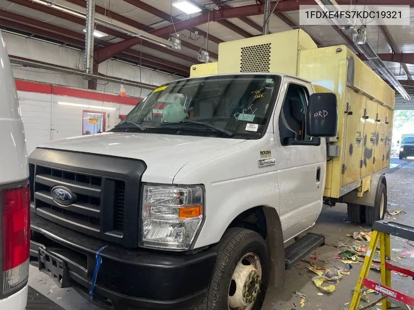 2019 Ford E-450 Cutaway VIN: 1FDXE4FS7KDC19321 Lot: 40378937