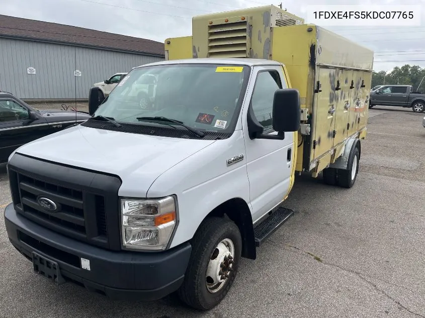 2019 Ford E-450 Cutaway VIN: 1FDXE4FS5KDC07765 Lot: 40523340