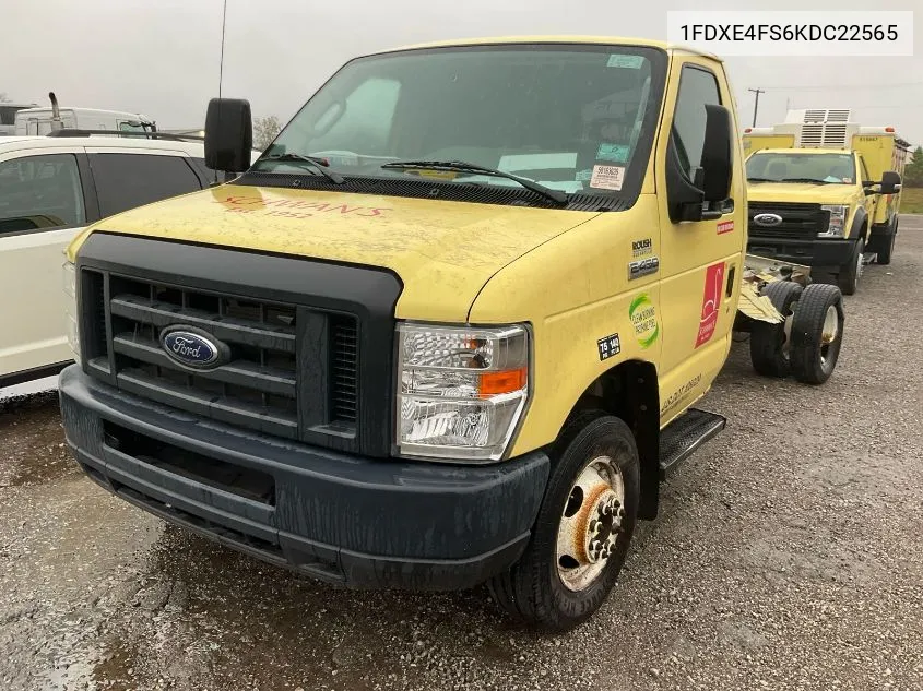 2019 Ford Econoline E450 Super Duty Cutaway Van VIN: 1FDXE4FS6KDC22565 Lot: 40559338