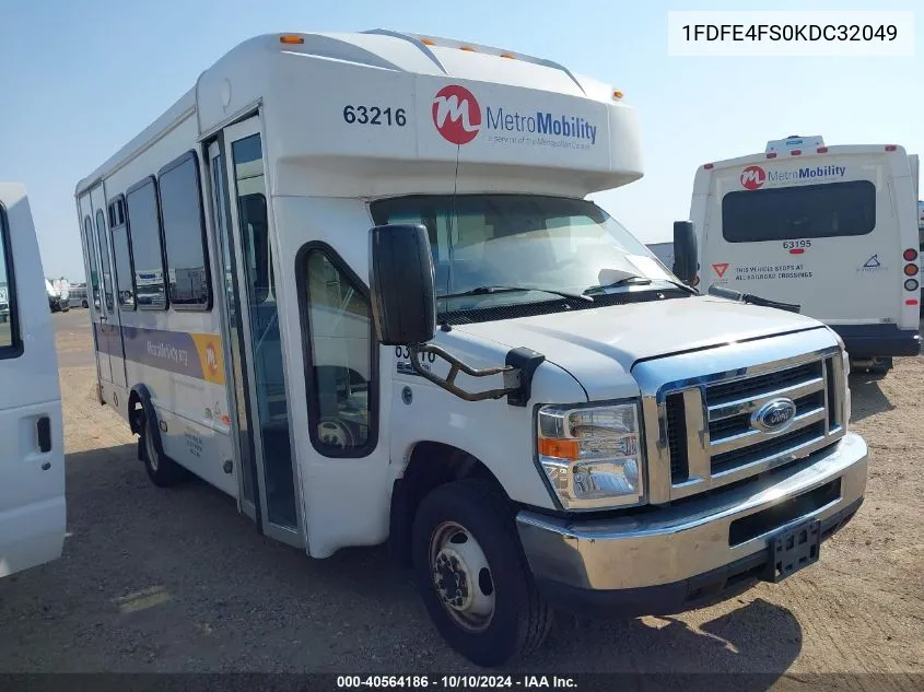 2019 Ford E-450 Cutaway VIN: 1FDFE4FS0KDC32049 Lot: 40564186