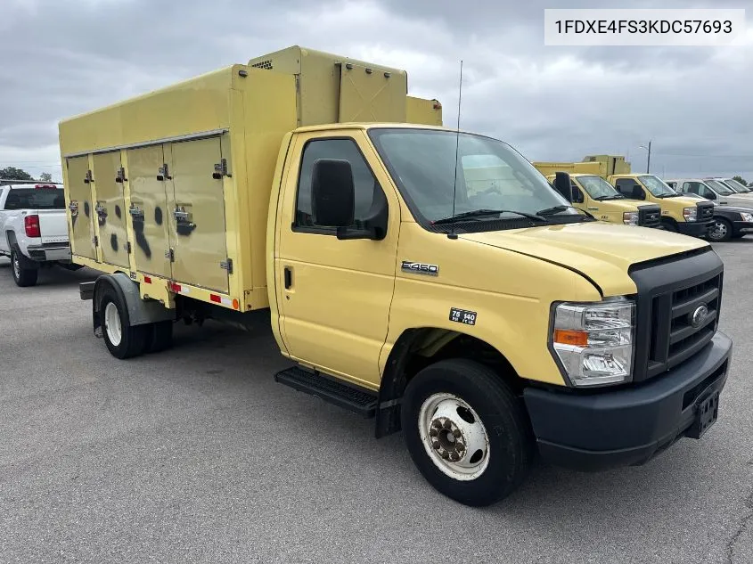 2019 Ford E-450 Cutaway VIN: 1FDXE4FS3KDC57693 Lot: 40659365