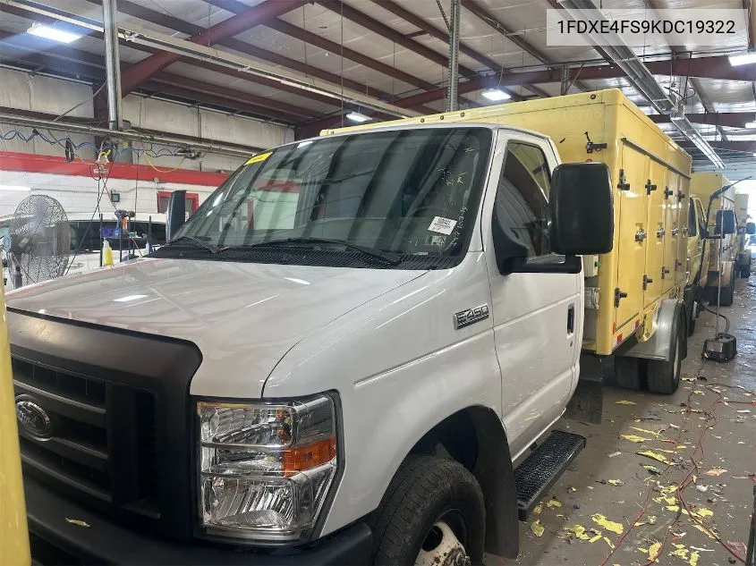 2019 Ford E-450 Cutaway VIN: 1FDXE4FS9KDC19322 Lot: 40685544