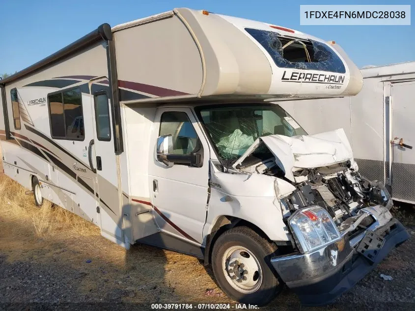 2021 Ford E-450 Cutaway VIN: 1FDXE4FN6MDC28038 Lot: 39791784