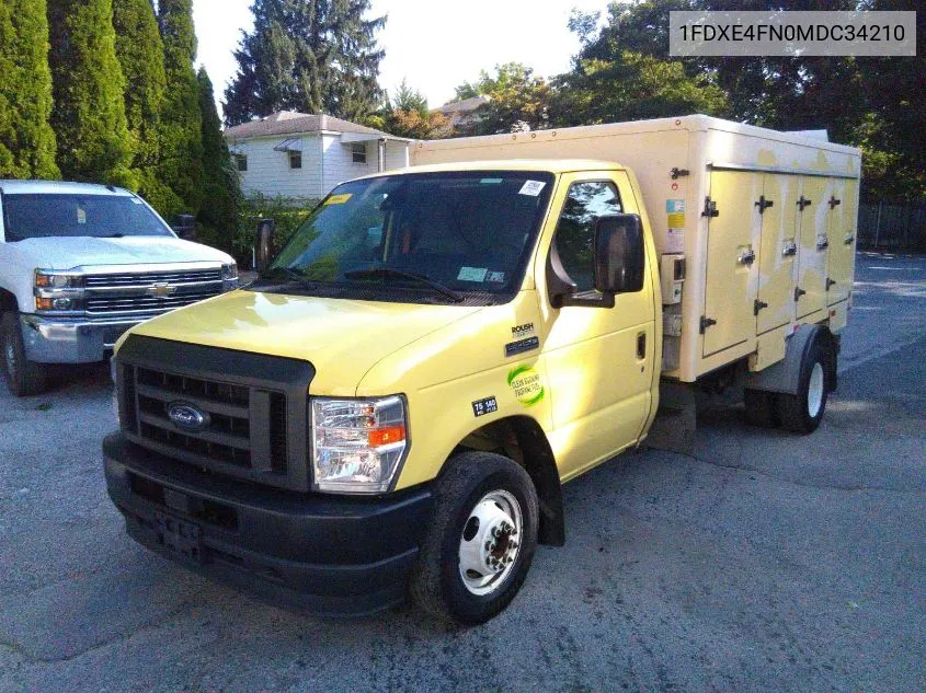 2021 Ford E-450 Cutaway VIN: 1FDXE4FN0MDC34210 Lot: 40589880