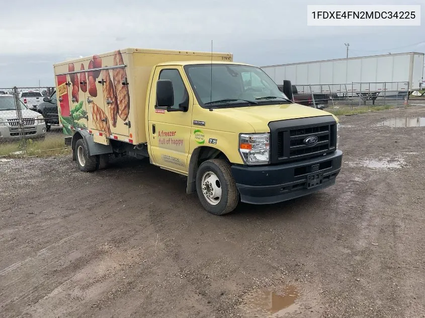 2021 Ford E-450 Cutaway VIN: 1FDXE4FN2MDC34225 Lot: 40593079